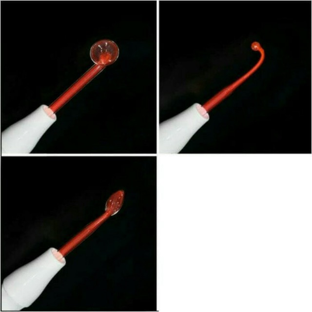 Sparepart gagang kaca hf high  frequency alat facial jerawat pori perawatan wajah frekuensi tinggi