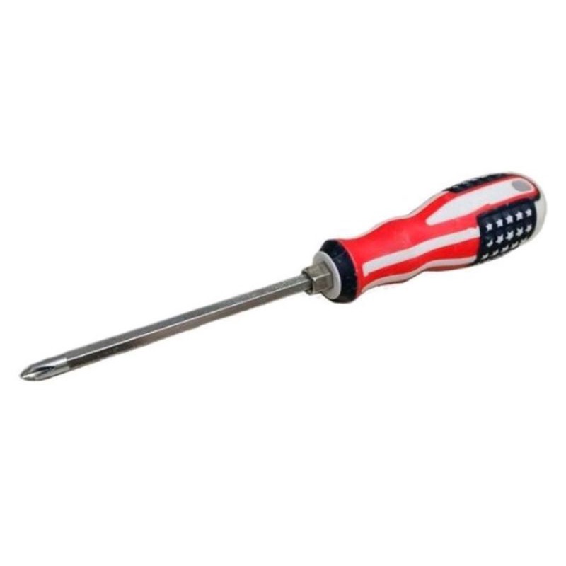 Obeng Bolak Balik Bendera Plus & Minus Obeng Two Way Bendera