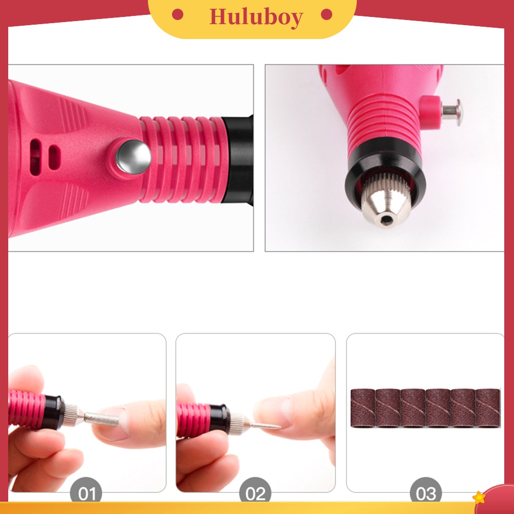 Huluboy Huluboy♡ Pen Bor Elektrik Mini Untuk Mengikir Kuku / Kulit Mati