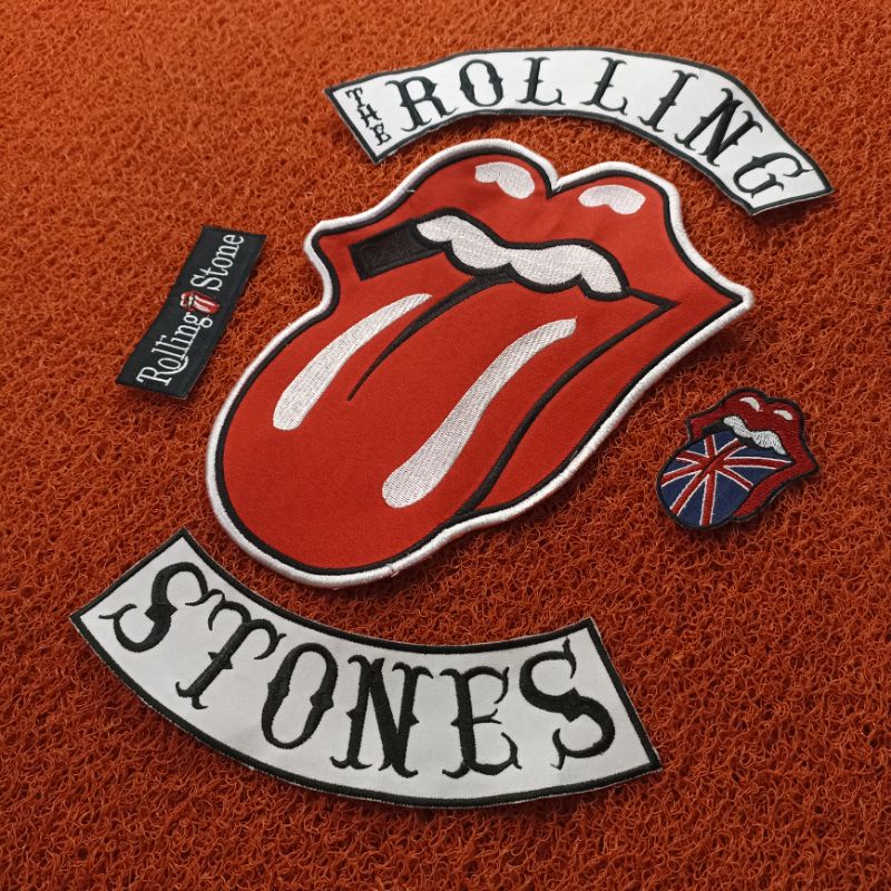 Backpatch bordir ROLLING STONES satu SET premium best quality