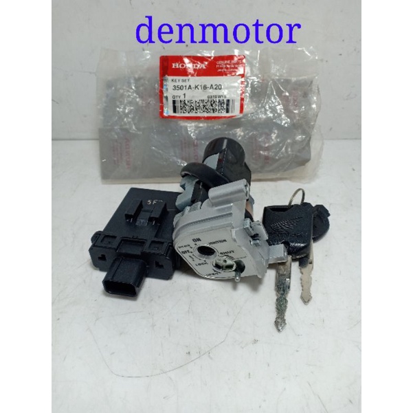 KUNCI KONTAK SCOOPY ESP 2103-2015 PAKAI REMOT ORIGINAL HONDA 3501A-K16-A20