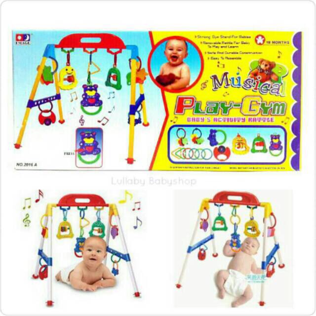 play gym musical baby activity rattle