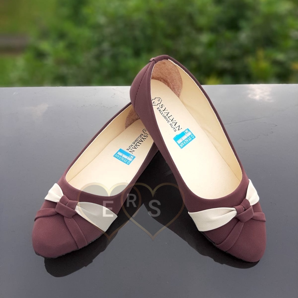 TOKOERS SBD02 Sepatu Balet Wanita Aksesoris Pita Bahan Hammer - Flat shoes wanita