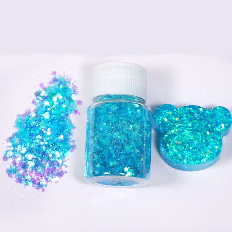 Siy 6pcs / Set Cetakan Resin Epoksi Sequin Glitter Untuk Dekorasi Diy