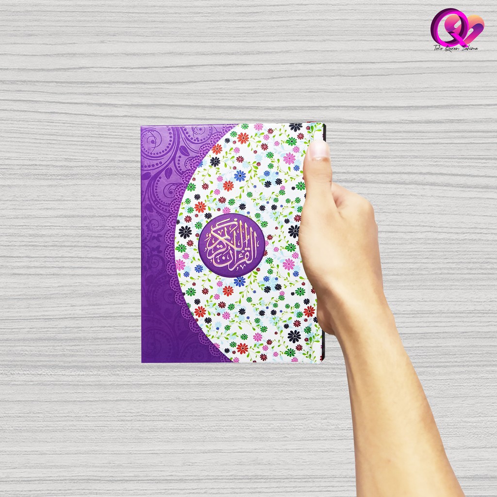 AL QURAN TERJEMAH - AL QURAN TAJWID- QURAN YASMINA B6 HC- ALQURAN KECIL QURAN WANITA ORIGINAL UNGU