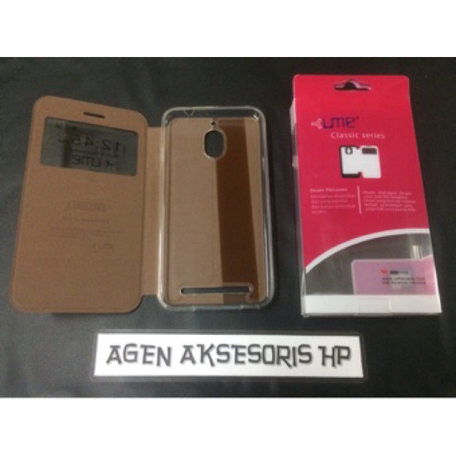 Flip Case BB Aurora BlackBerry 5.5 inchi FlipCover Sarung Buku UME Classic ORIGINAL