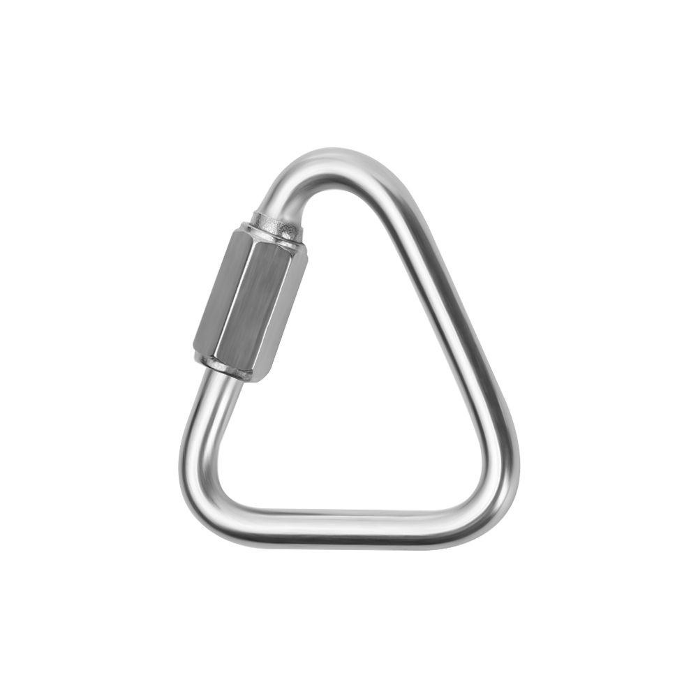 Nanas 1/2pcs Carabiner Segitiga 5ukuran Outdoor Camping Hiking Climbing Peralatan Ketel Gesper Rantai