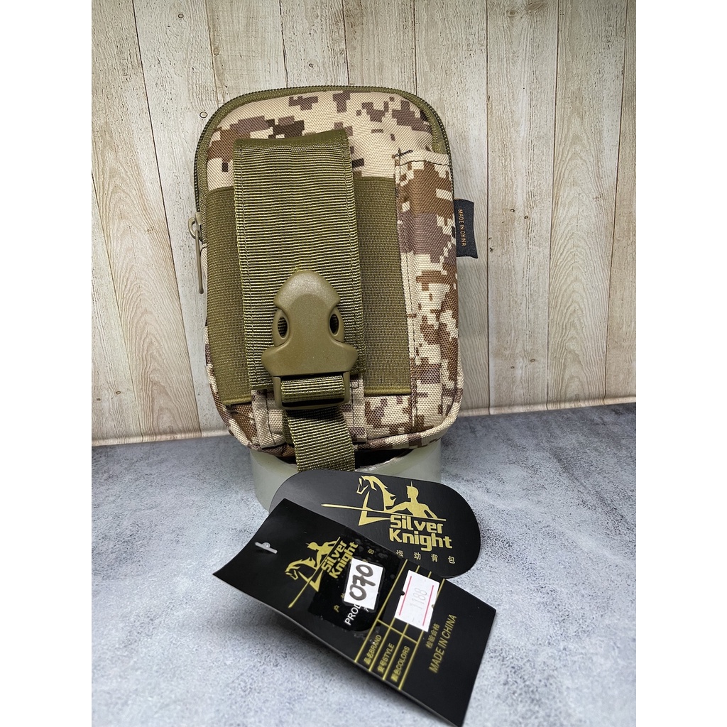 Sarung HP Tactical|Tempat HP Army|Kotak HP Import Silver Knight Loreng Digital Gurun