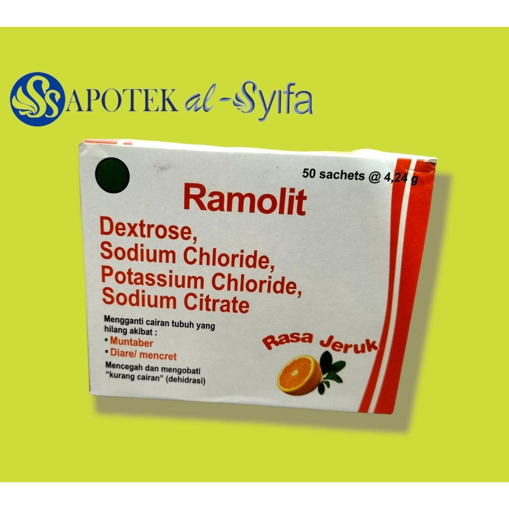 Ramolit Sachet /Oralit rasa Jeruk sachet
