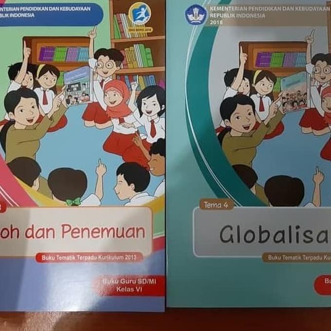 Paket Buku Guru Tematik Kelas 6 Semester 1 Tema 1 2 3 4 5 Kemendikbud Shopee Indonesia