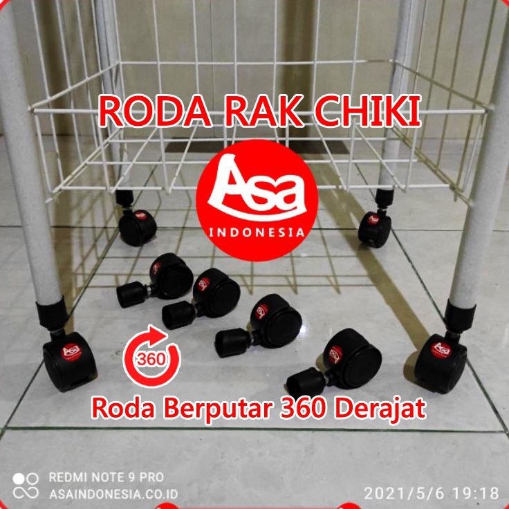 RODA RAK CHIKI , Diameter Roda=5cm / RODA RAK CIKI CHIKI / Roda rak