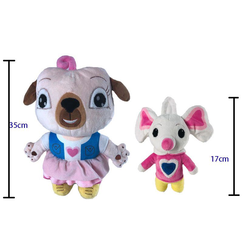 30cm Boneka Chip and Potato Plush Toys Pug and Mouse Stuffed Animal Doll Cute Kids Gift Mainan