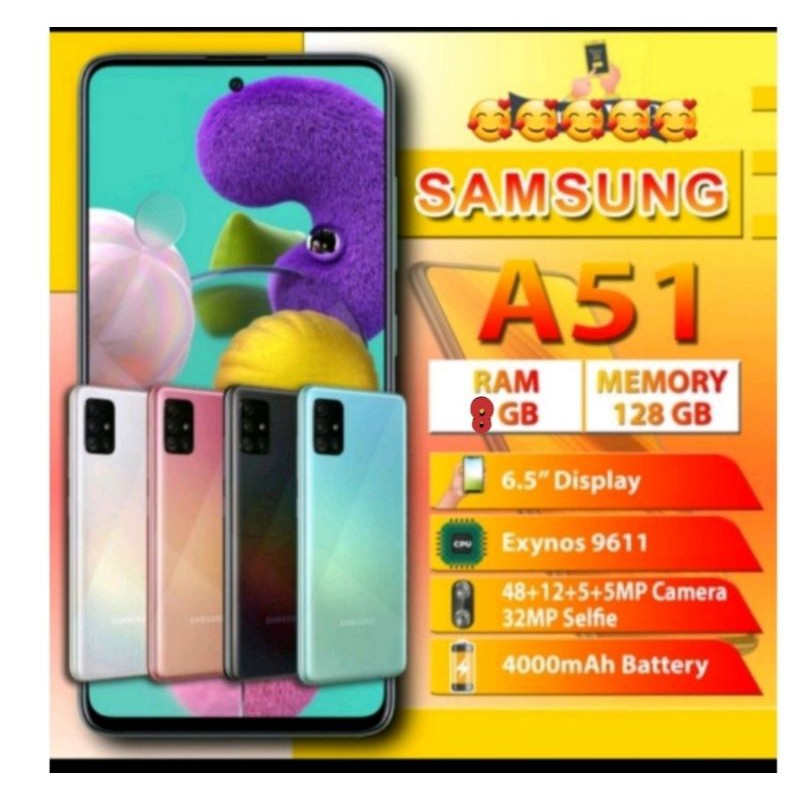 Samsung galaxy a51 8/128+ harga promo bos ku