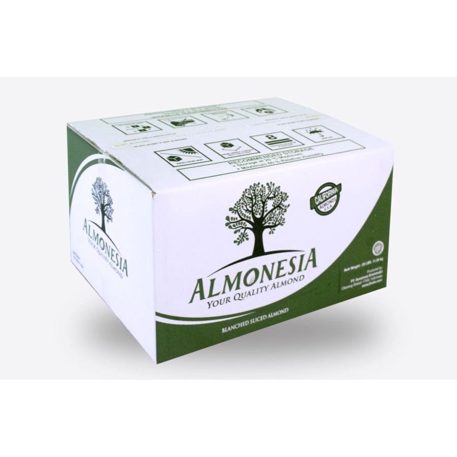 Almond slice Premium Quality 25 lbs 11.34 kg 1 dus