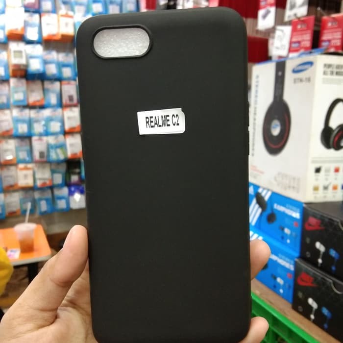 black matte case REALME NARZO 30A/20/20A/C15/C11/C12/C2/C3 - casing/softcase/silikon hitam slim fit