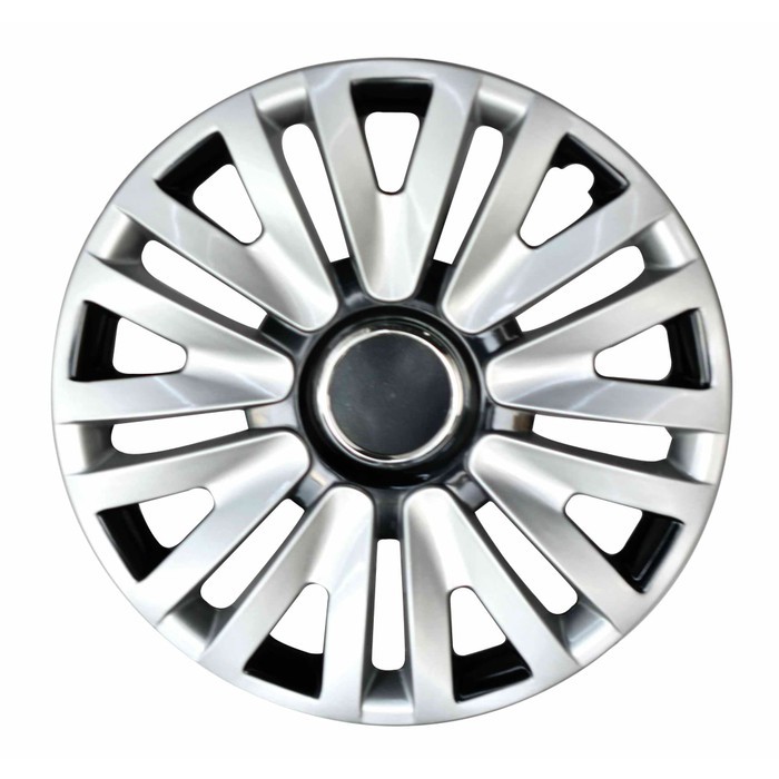 COVER VELG SPORT WHEEL DOP RODA LOWIN DESIGN 14 INCHI PUTIH &amp; HITAM - 1 SET 4PCS