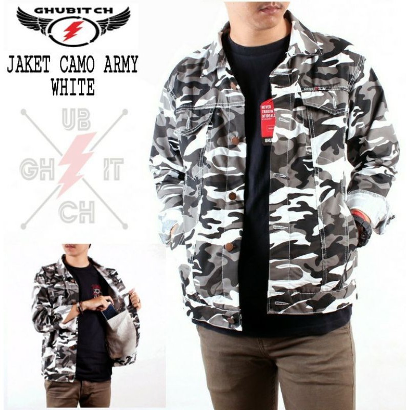 JAKET CAMO PRIA ARMY LORENG