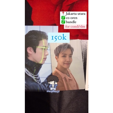 (NEGO) postcard seokjin , pc jhope bts proof compact