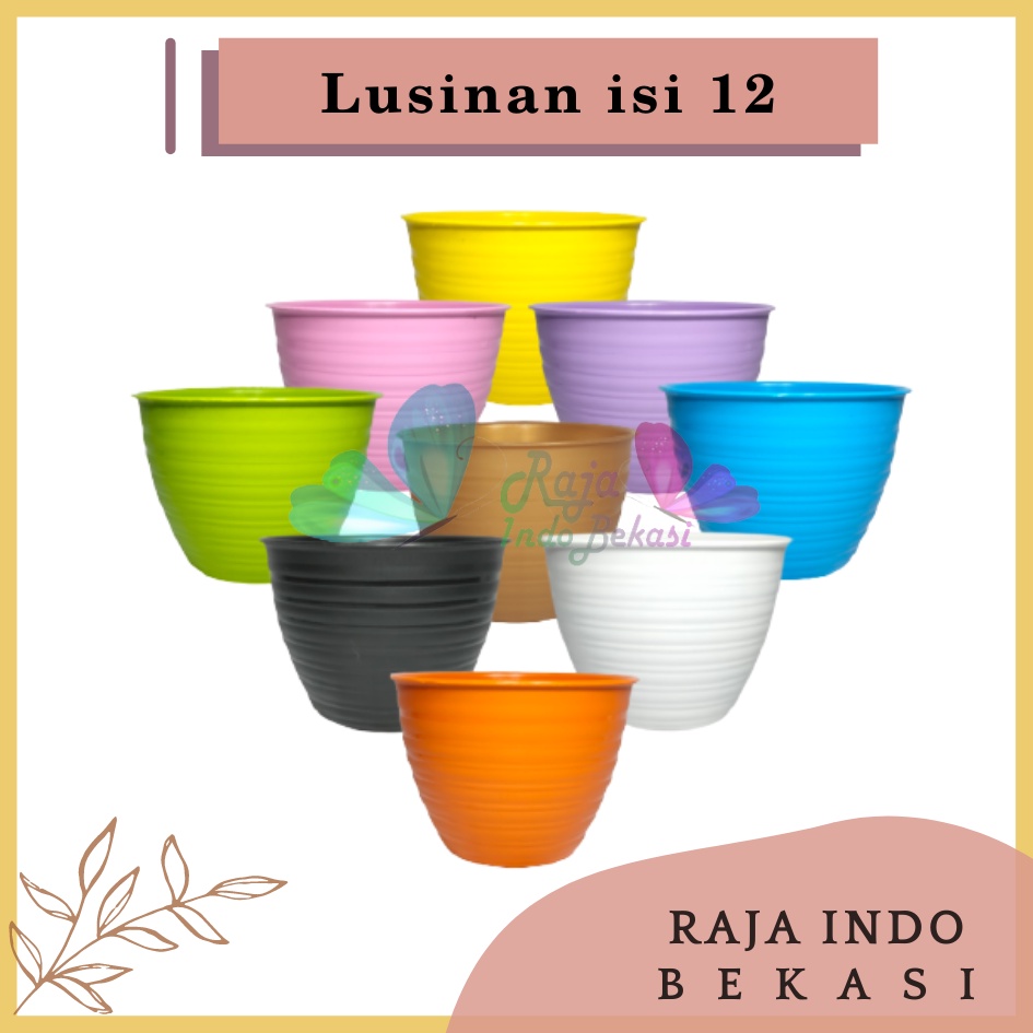 Lusinan Pot Tawon 15 Cm Putih Ungu Hitam Hijau Orange Kuning Pink Biru - Pot Tawon  15 20 21 25 Lusinan Grosir