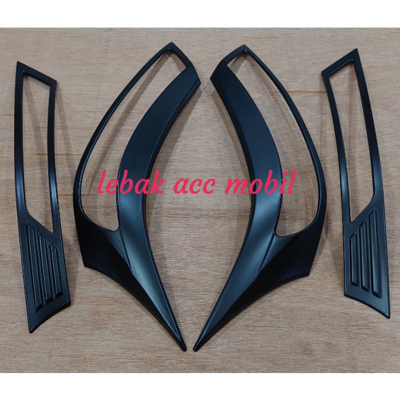 garnis / list lampu depan mobil Toyota avanza veloz 2019 hitam dop