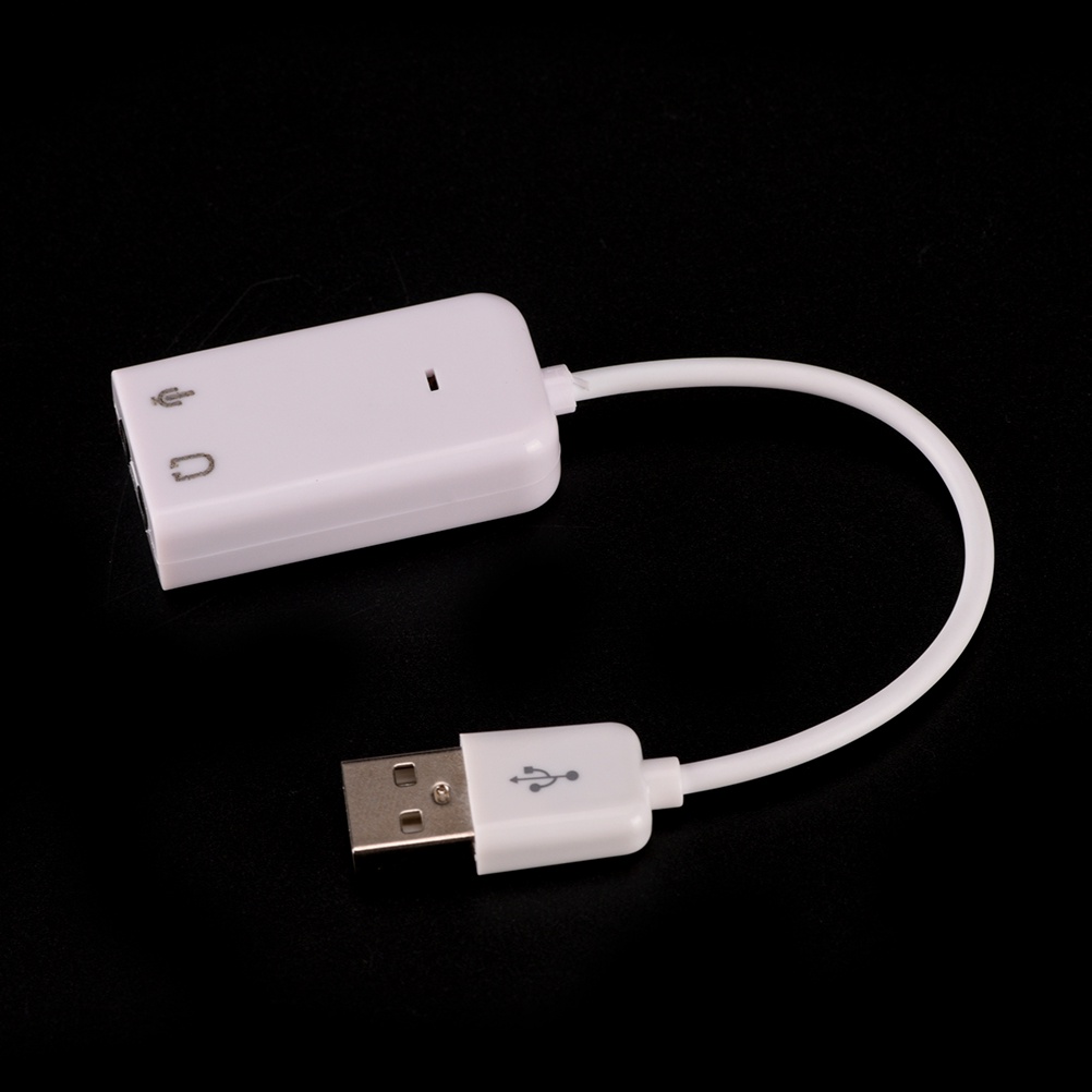 {LUCKID}New USB 7.1 Sound Card External Independent Computer Desktop With Cable Free Drive