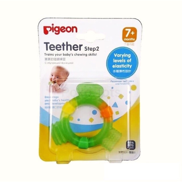 PIGEON Teether STEP 2 - Baby Teether - Gigitan Bayi - Kemasan Baru - SNI - BPA FREE - BPS FREE