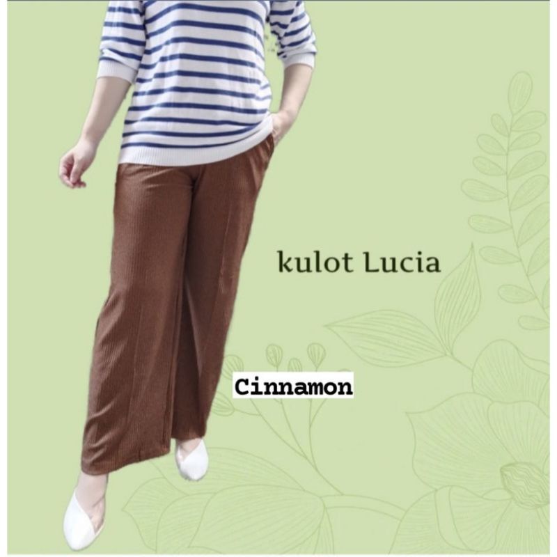 celana slim/celana daily/celana strech Lucia pants/kulot lucia muat sampai BB 80-85kg