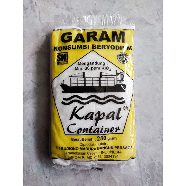 

Garam Kapal Countainer Konsumsi Beryodium Berat 250gr