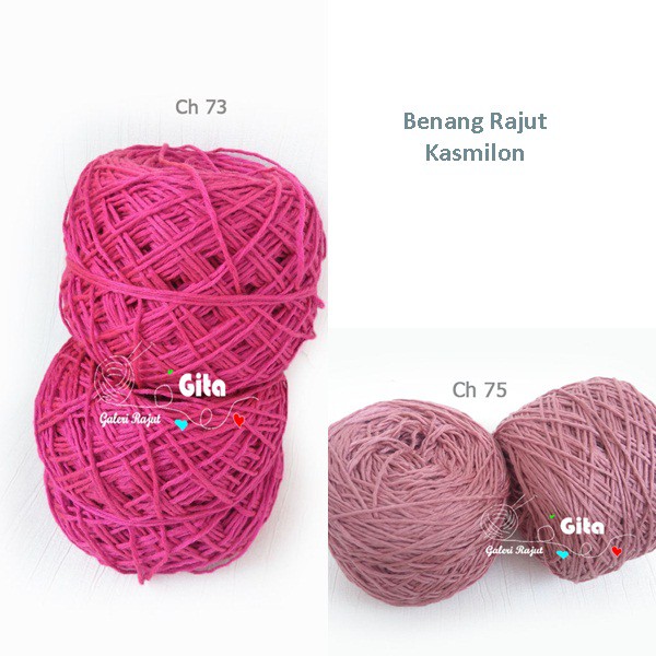 Benang Rajut Soft Acrylic/Kasmilon/Cashmilon
