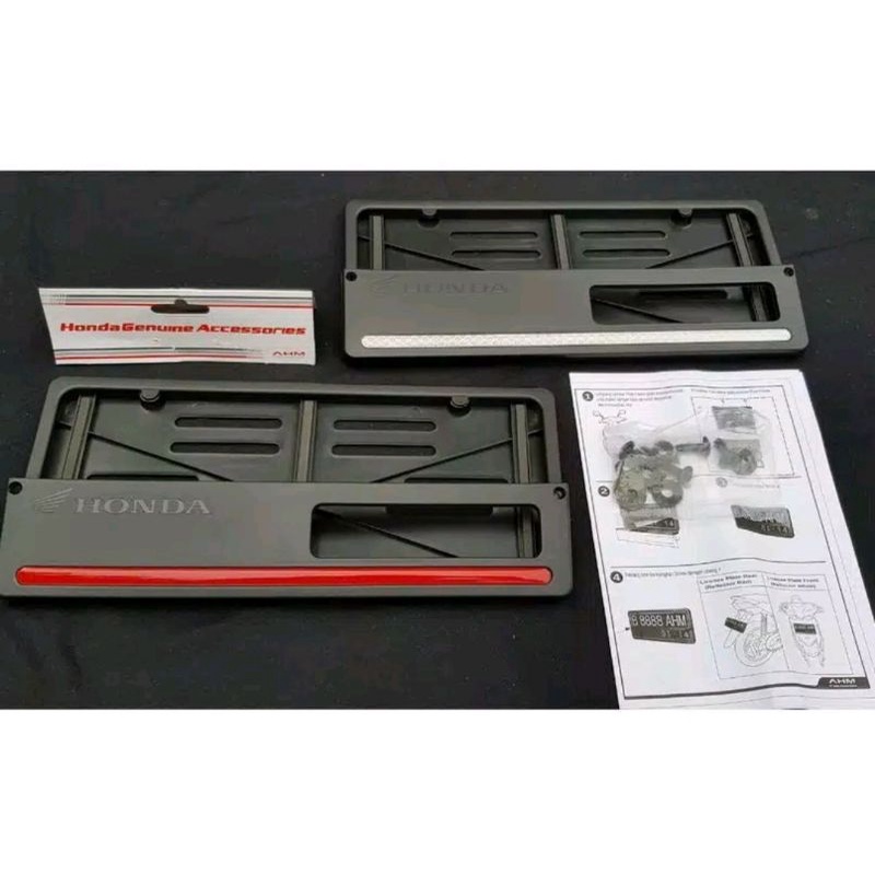 Tempat plat cover plat nomor honda vario pcx adv beat scoopy genio supra original honda ahm