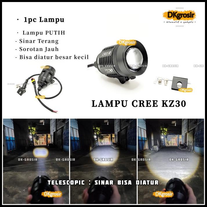 Lampu Tembak Cree Work Light Kenzo Telescopic Barel Kz30 Vr202009