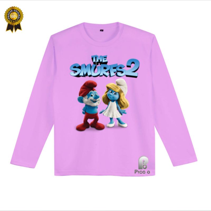 KAOS ANAK THE SMURFES 2 LENGAN PANJANG