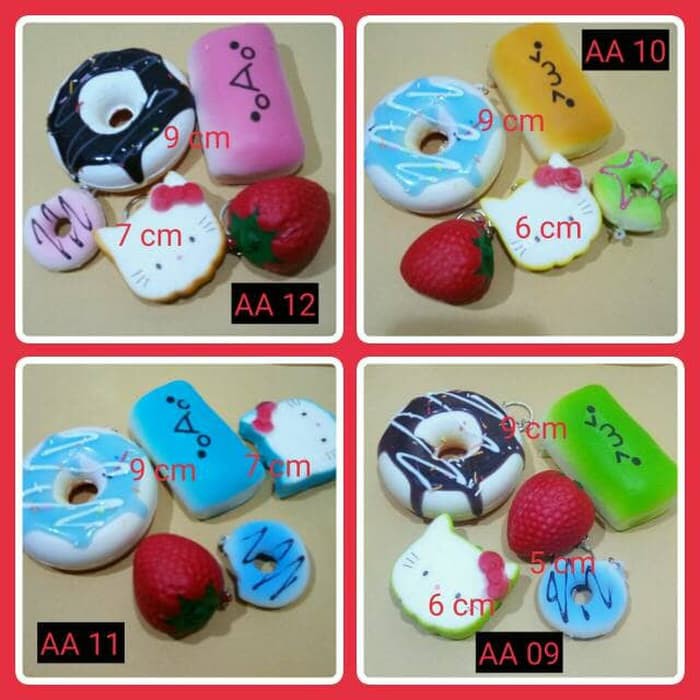 Squishy Bun Squishy Jumbo Squishy Keychain Five Squishy Special Paket