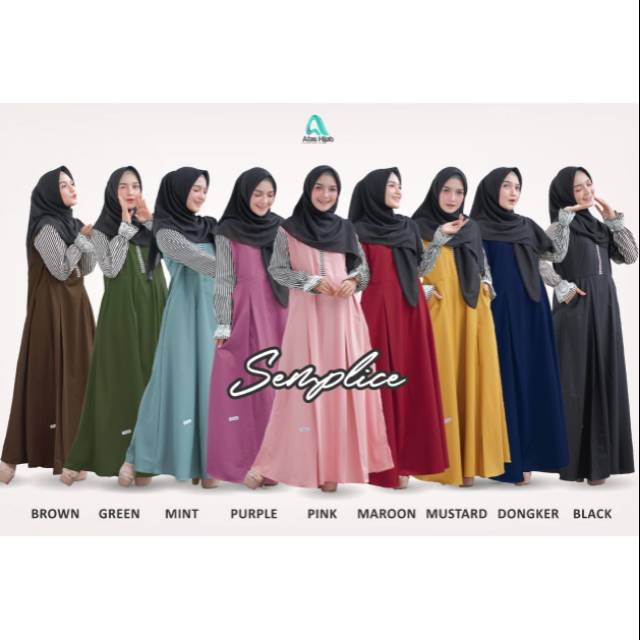 Original Gamis Dress Busui Friendly Semplice By Afas Hijab So Simple And Nice