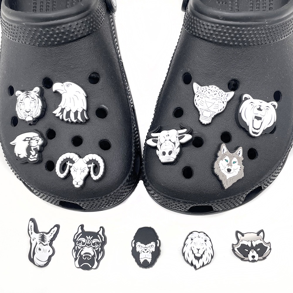 Aksesoris Sepatu Sketsa Hewan jibbitz crocs Untuk Dekorasi Tas Ransel Dewasa
