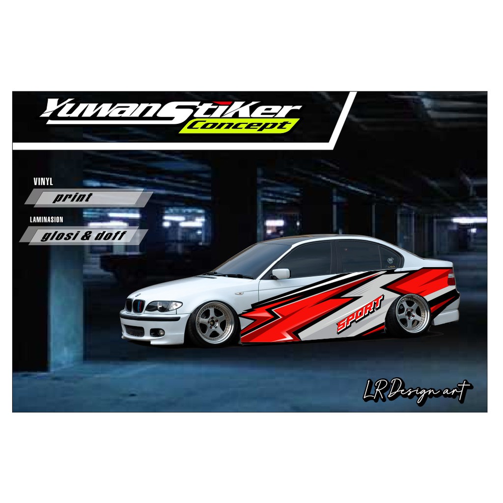 DECAL CUSTOM SEDAN MOBIL GRAFIS