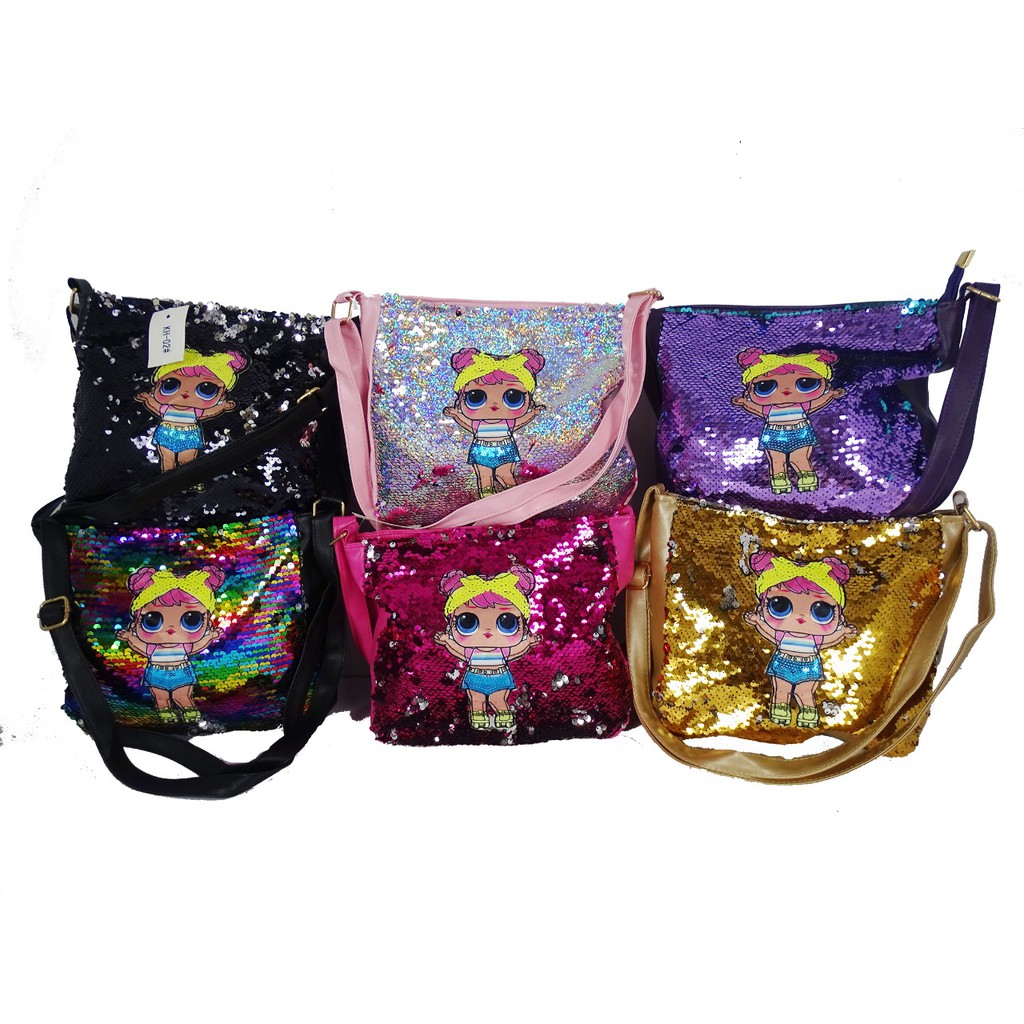  Tas  Selempang  Bahu Anak  Tas  Sequin Tas  Fashion Anak  Usap 