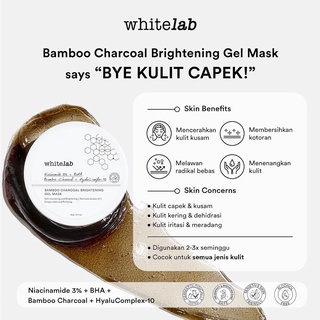 WHITELAB BAMBOO CHARCOAL BRIGHTENING GEL MASK 60G - N017335