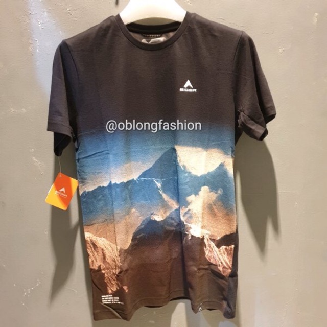 EIGER 1989 KAOS LENGAN PENDEK ORIGINAL SAGARMATHA S/S T-SHIRT - BLACK
