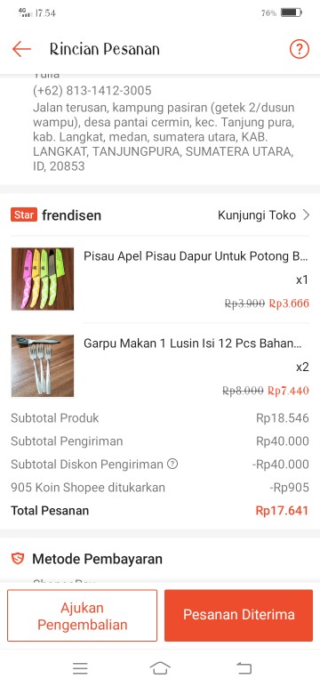 Pisau Apel Pisau Dapur Untuk Potong Buah Dan Sayur Bahan Stainless