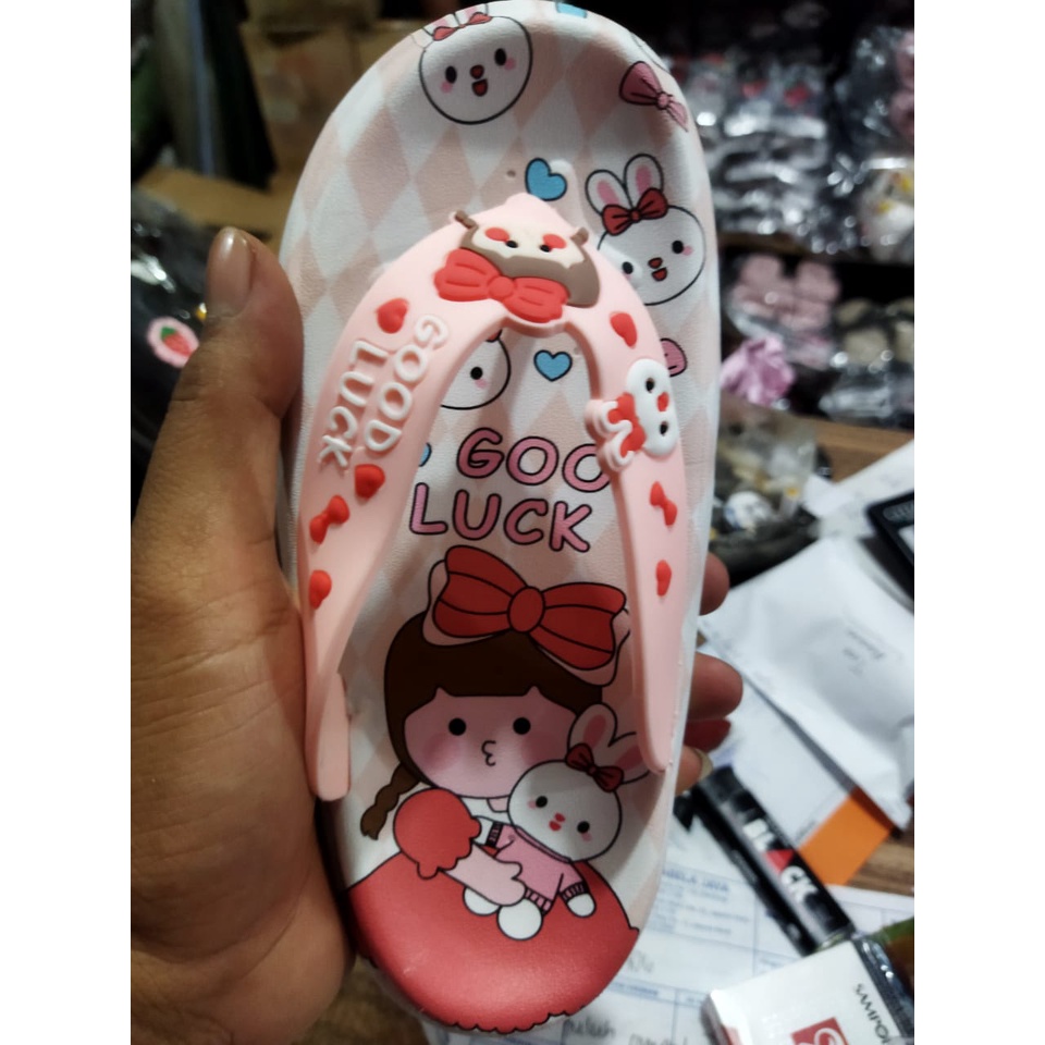 sandal jepit anak Chibi Good luck import premium 5019-A1 Size 24-35 // sandal japit anak perempuan