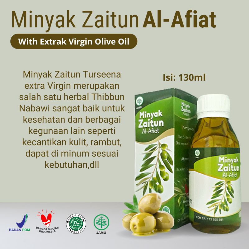 Minyak Zaitun Al-afiat Ekstra Virgin Olive Oil  130ml