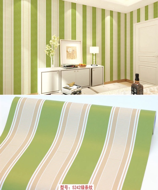 Wallpaper Dinding / Wallpaper Sticker Salur Hijau