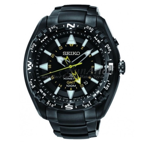Seiko SUN047P1 / SUN047 Prospex Land Kinetic GMT Black Yellow