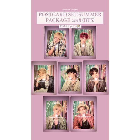 

OFFICIAL POSTCARD SET SUMMER PACKAGE 2018 (BTS)