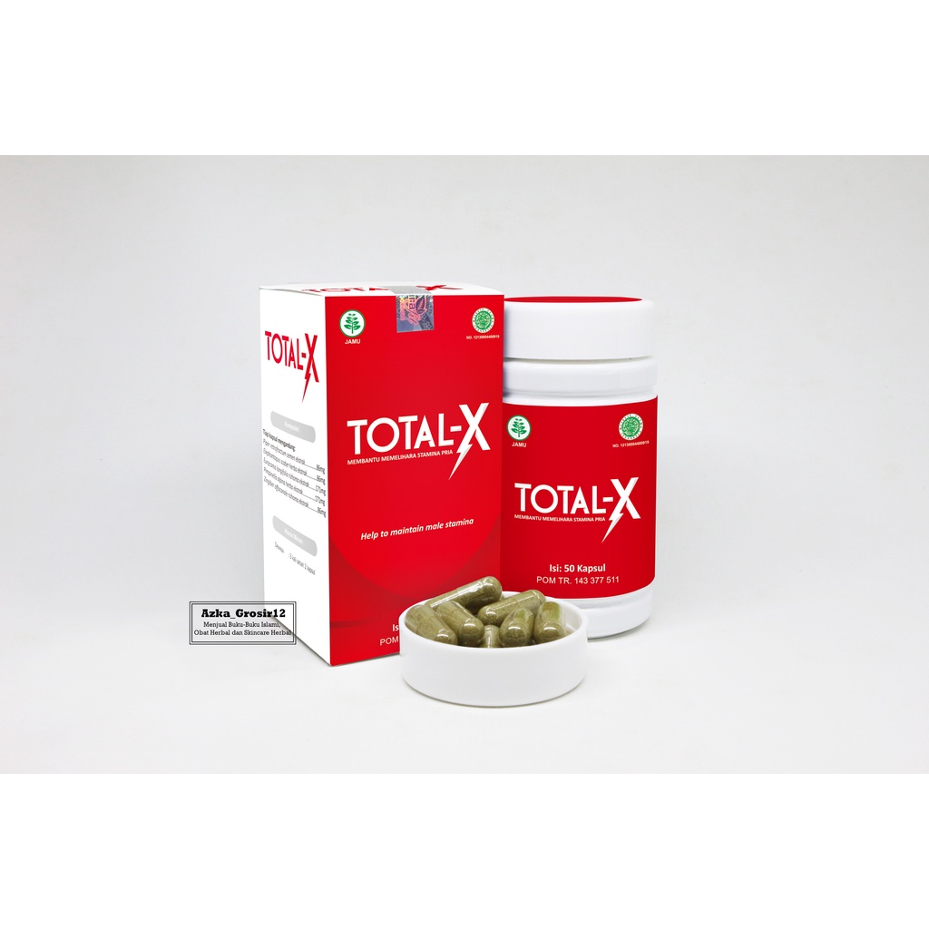 Total X 100% Herbal Asli Suplemen Stamina Pria - Naturafit/BPOM