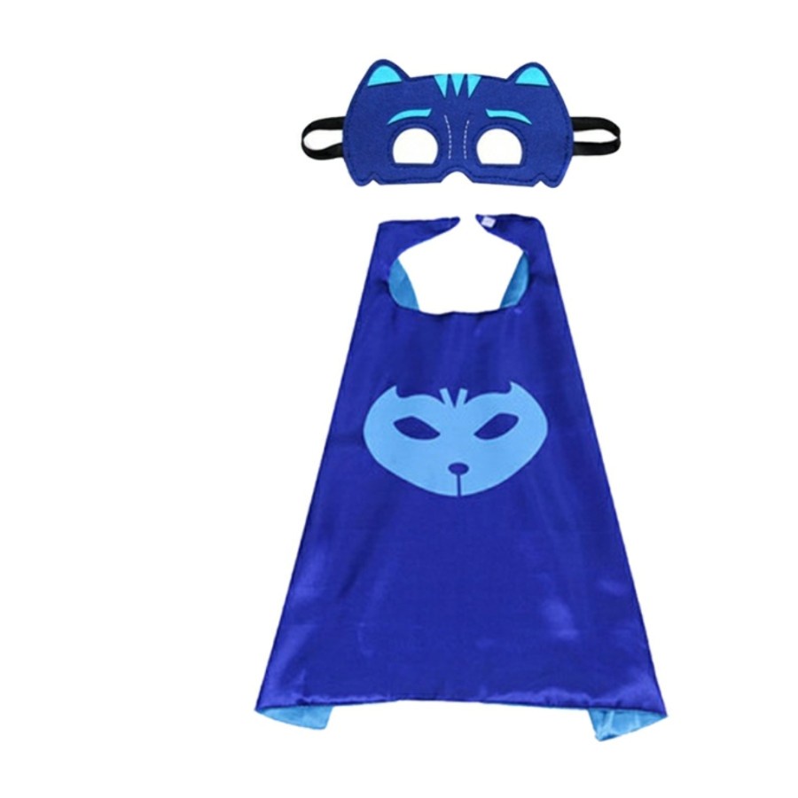 PJ Mask Cape PJMask Costume Catbot Gekko Owlette Kostum anak