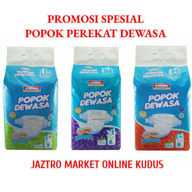PROMOSI INDOMARET ADULT DIAPERS POPOK DEWASA PEREKAT DIAPERS KEBUTUHAN LANSIA MANULA DISKON MURAH