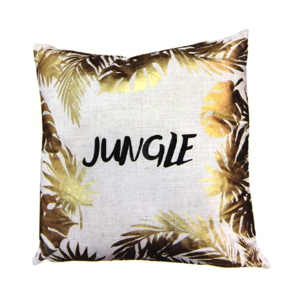 ACE Arthome Sarung Bantal Sofa Jungle 45x45 Cm - Gold