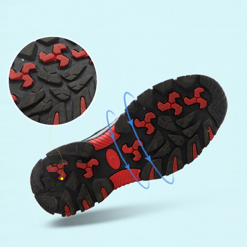 Profesional Kulit Asli Sepatu Safety Boots Pria Safety Ujung Besi Kerja Sneaker Proyek Shoes Olahraga Cowok Outdoor 066